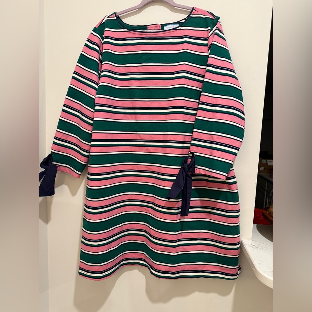Draper James x Eloquii Striped Mini Shift Plus Size Dress - Size 26/28